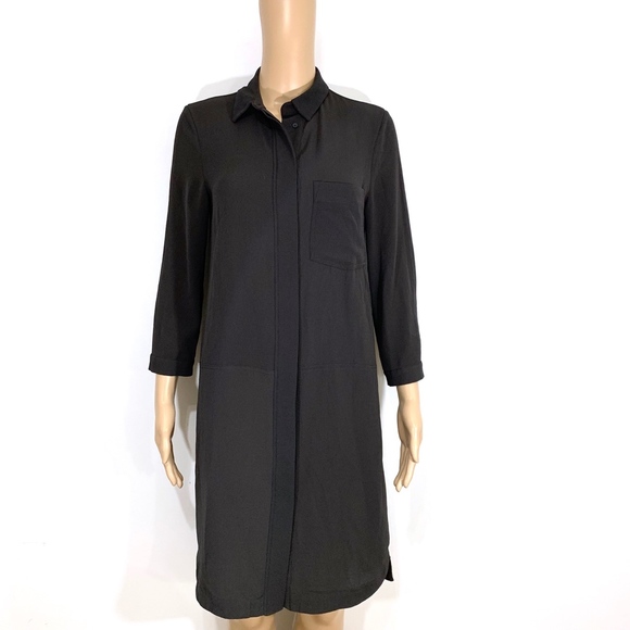 H&M Gray Shirt Dress W/ Belt - Picture 6 of 8